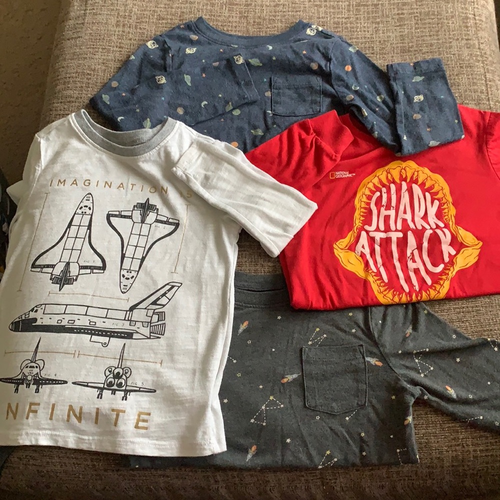 Bundle of 4 Long Sleeve Toddler Shirts